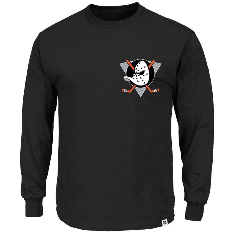 Anaheim Mighty Ducks NHL Jeaner Long Sleeve T-Shirt – Black