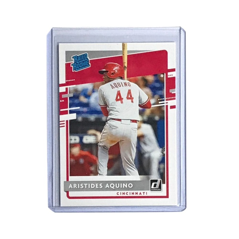 Aristides Aquino Cincinnati Reds 2020 Panini Donruss MLB Rated Rookie Card