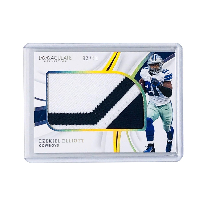 Ezekiel Elliot Dallas Cowboys 2019 Panini Immaculate NFL /10 Patch Card
