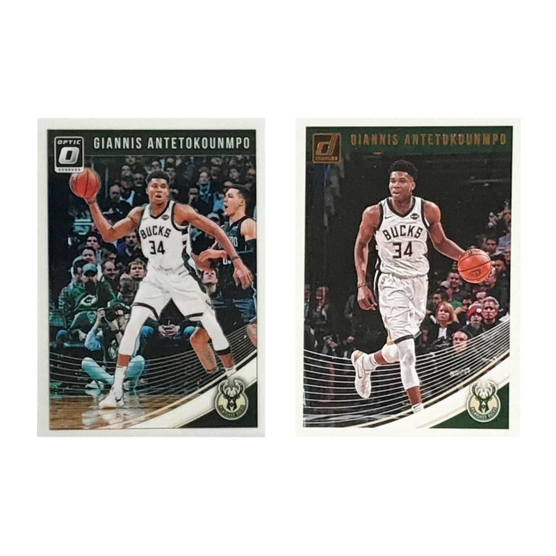 Giannis Antetokounmpo Milwaukee Bucks 2019 Panini NBA 2 Insert Card Set