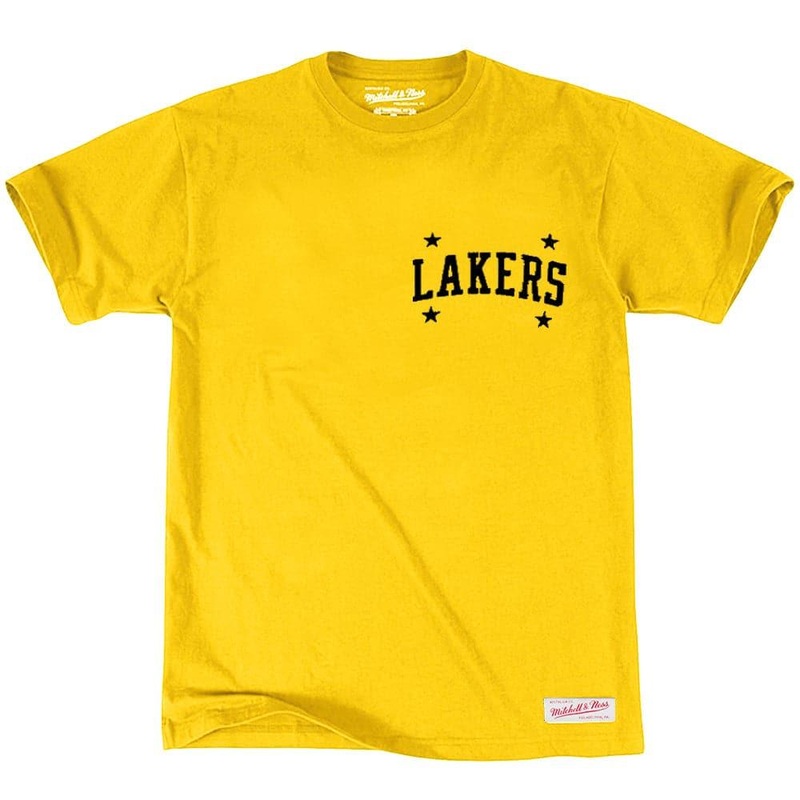 Los Angeles Lakers Mitchell & Ness NBA Colour Pop T-Shirt – Yellow