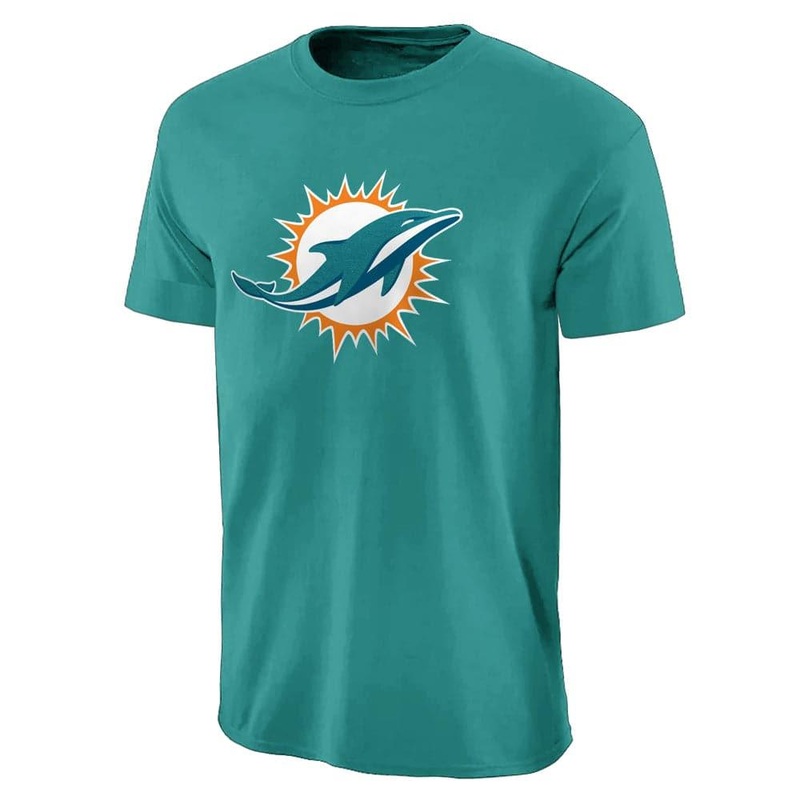 Miami Dolphins NFL Team Apparel Prism Logo T-Shirt – Aqua