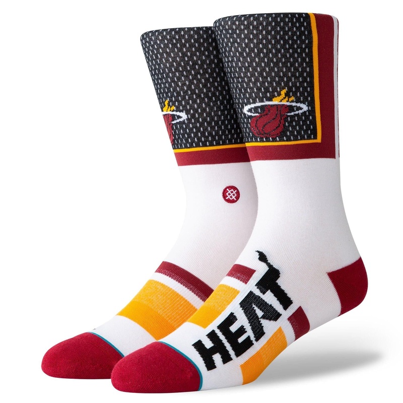 Miami Heat Stance NBA Shortcut 2 Crew Socks – Black