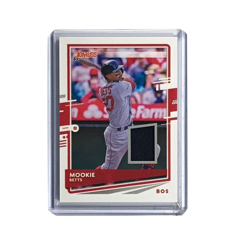 Mookie Betts Boston Red Sox 2020 Panini Donruss MLB Game Worn Patch Card