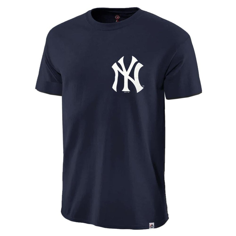 New York Yankees Majestic MLB Codey T-Shirt – Navy