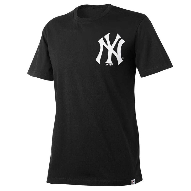 New York Yankees Majestic MLB Drimer T-Shirt – Black