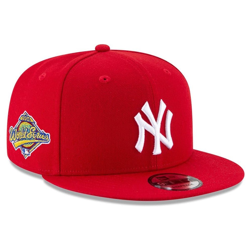 New York Yankees New Era MLB 1996 World Series Side Patch 9FIFTY Snapback Hat – Red