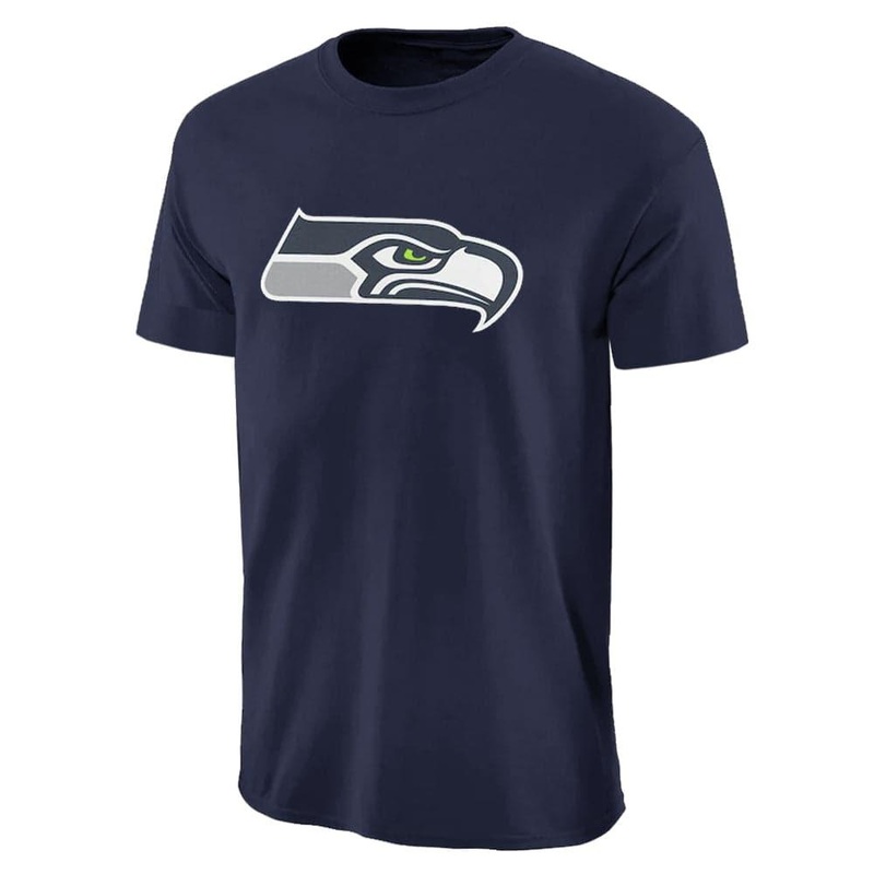 Seattle Seahawks NFL Team Apparel Prism Logo T-Shirt – Navy