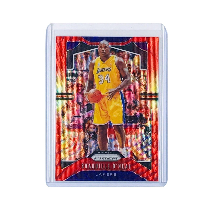 Shaquille O’Neal Los Angeles Lakers 2019-20 Panini Prizm NBA Red Wave Card
