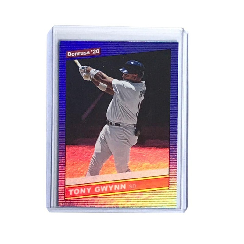 Tony Gwynn San Diego Padres 2020 Panini Donruss MLB Blue Holo 218 Card