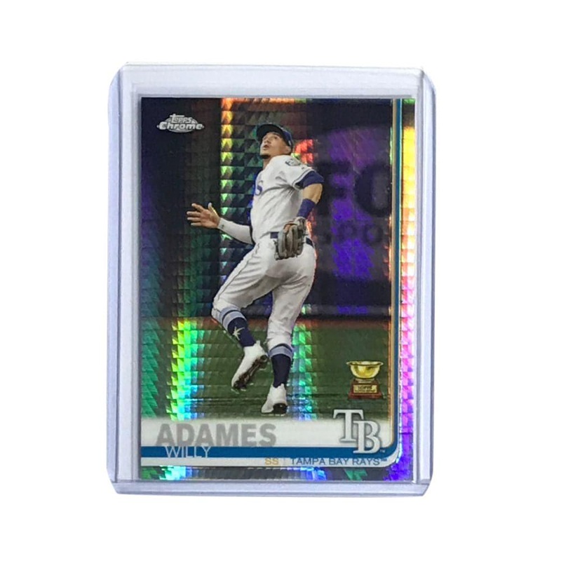 Willy Adames Tampa Bay Rays Topps Chrome MLB Prism Refractor Rookie Card