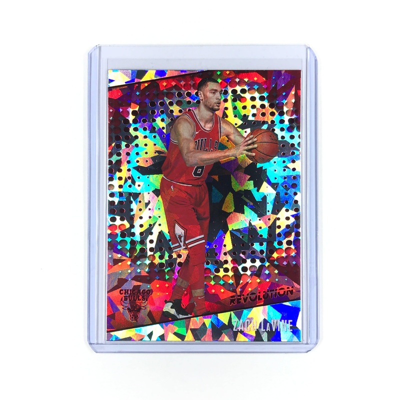 Zach LaVine Chicago Bulls 2017-18 Panini Revolution NBA Cracked Ice 82 Card