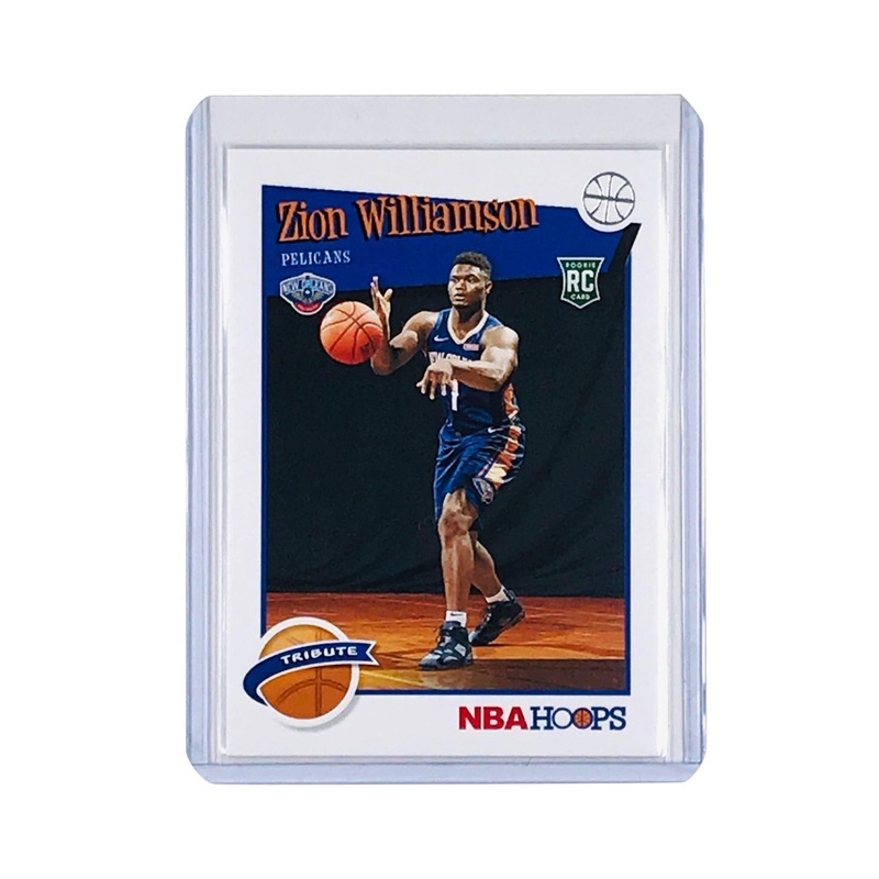 Zion Williamson New Orleans Pelicans 2019-20 Panini Hoops NBA Rookie Tribute Card