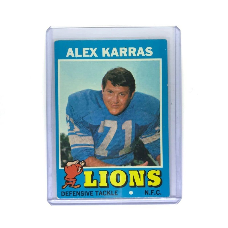 Alex Karras Detroit Lions NFL 1971 Topps Base Card