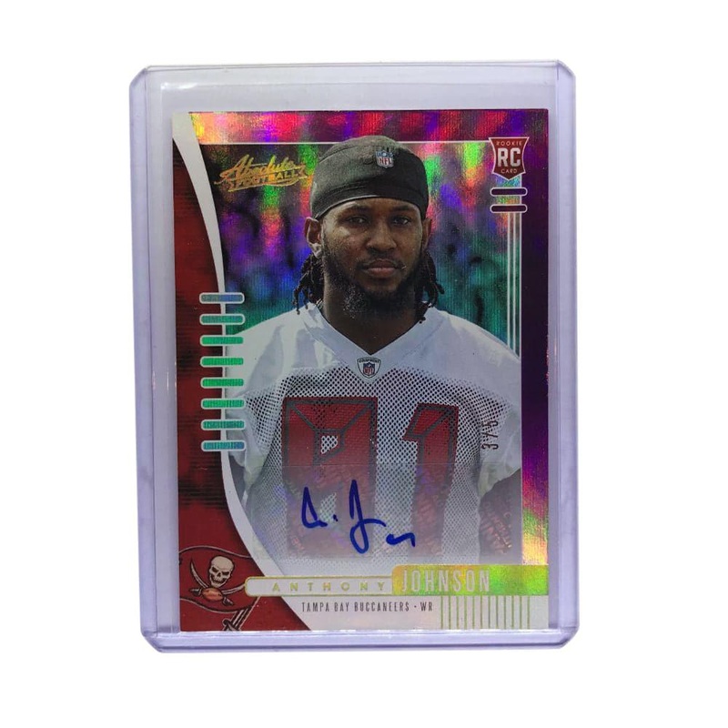 Anthony Johnson Tampa Bay Buccaneers 2019 Panini Absolute NFL Rookie Auto 3/5 Card