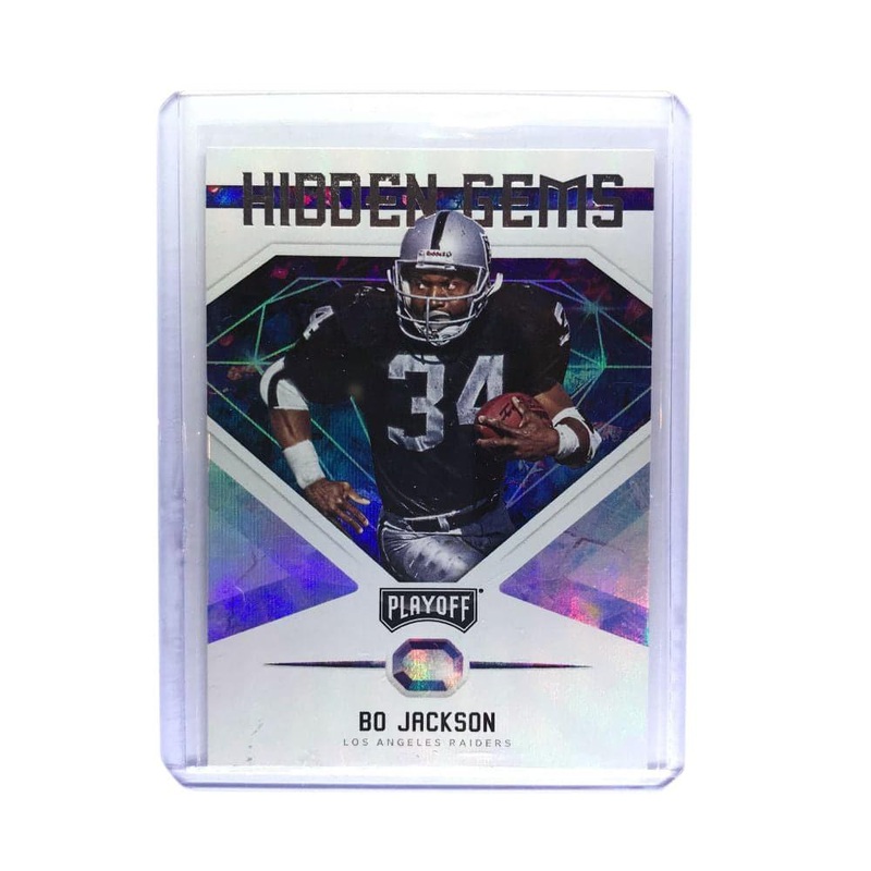 Bo Jackson Las Vegas Raiders 2018 Panini Playoff NFL Hidden Gems Card