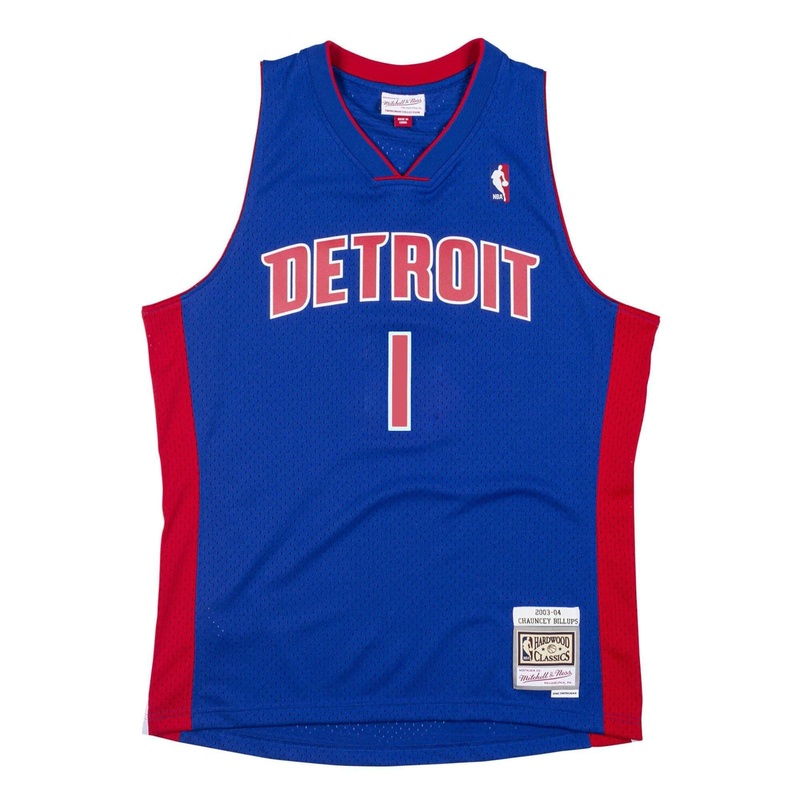 Chauncey Billups Detroit Pistons Mitchell & Ness NBA 03-04 Swingman Jersey – Blue
