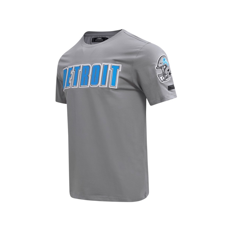 Detroit Lions Pro Standard NFL Classic Chenille Flex T-Shirt – Grey