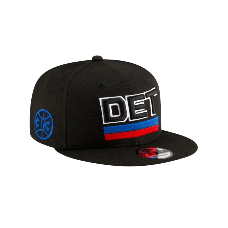 Detroit Pistons New Era NBA Statement 9FIFTY Snapback Hat – Black
