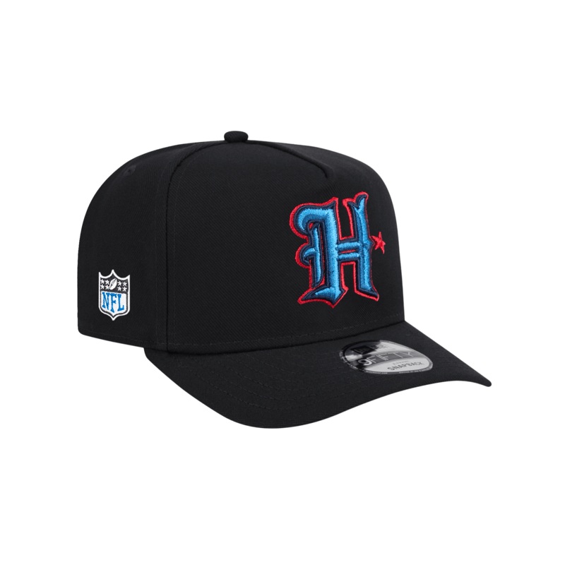 Houston Texans New Era NFL Team 9FIFTY A-Frame Pre-Curved Snapback Hat – Black