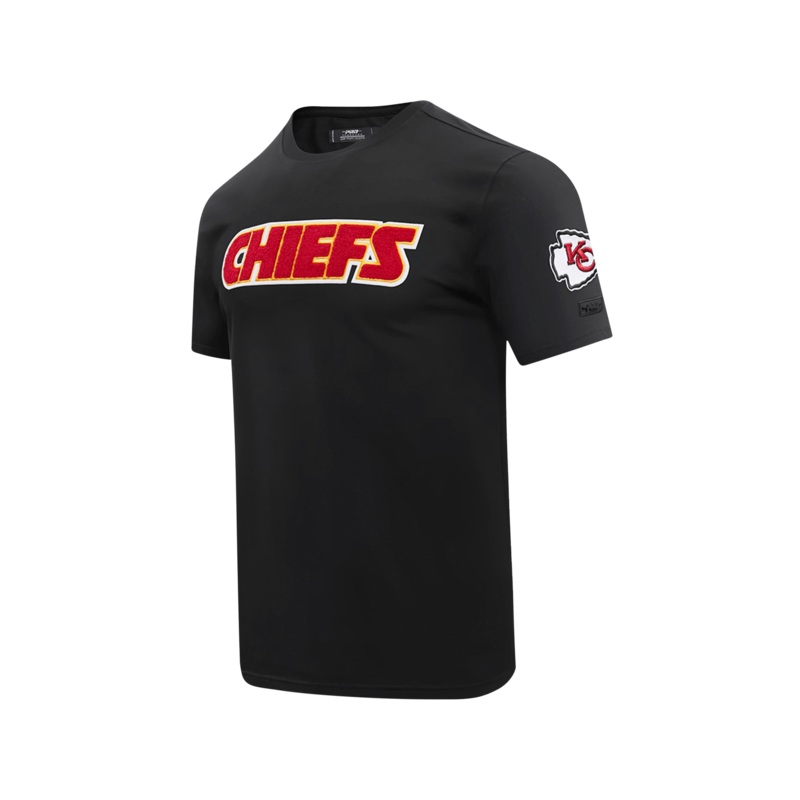 Kansas City Chiefs Pro Standard NFL Classic Chenille Flex T-Shirt – Black