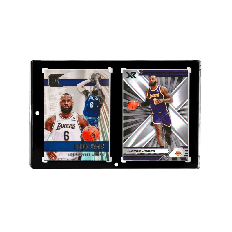 LeBron James Los Angeles Lakers Panini NBA Chronicles Insert 2 Card Display Set
