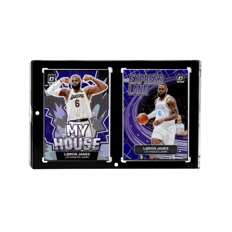 LeBron James Los Angeles Lakers Panini NBA Optic Insert 2 Card Display Set