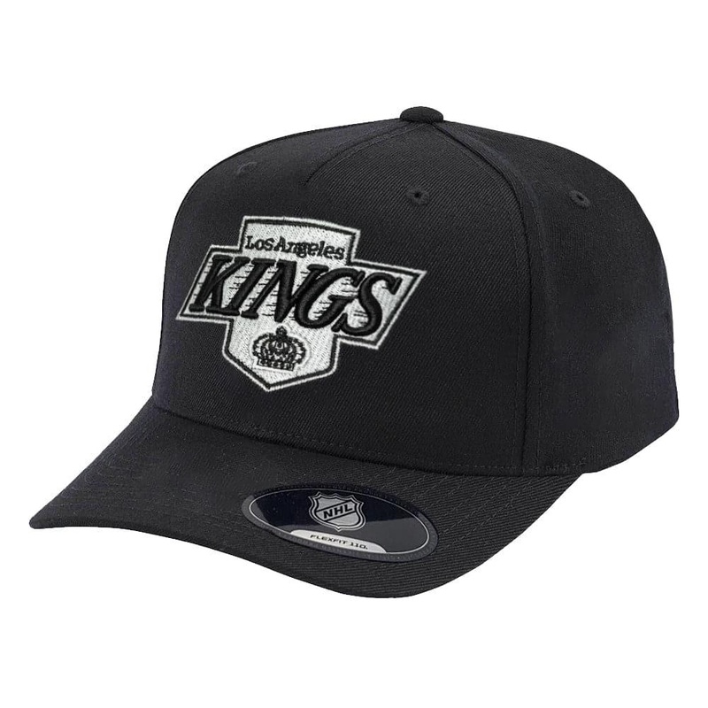 Los Angeles Kings NHL Vintage Logo 110 Curve Snapback Hat – Black