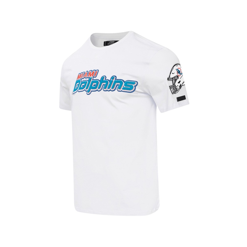 Miami Dolphins Pro Standard NFL Classic Chenille Flex T-Shirt – White
