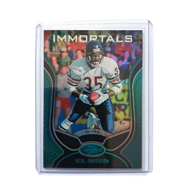 Neal Anderson Chicago Bears 2019 Panini Certified NFL Immortals 25/35 Card