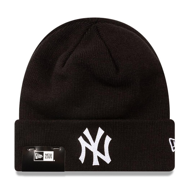 New York Yankees New Era MLB Felt Logo Cuff Beanie – Black