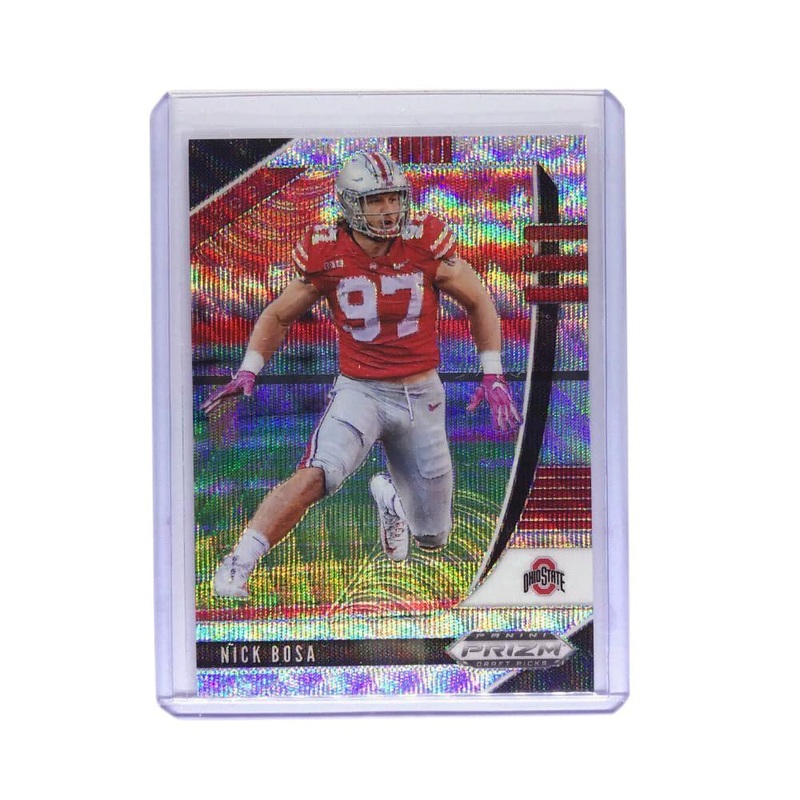 Nick Bosa San Francisco 49ers 2020 Panini Prizm NFL Draft Picks 25/299 Blue Wave Card