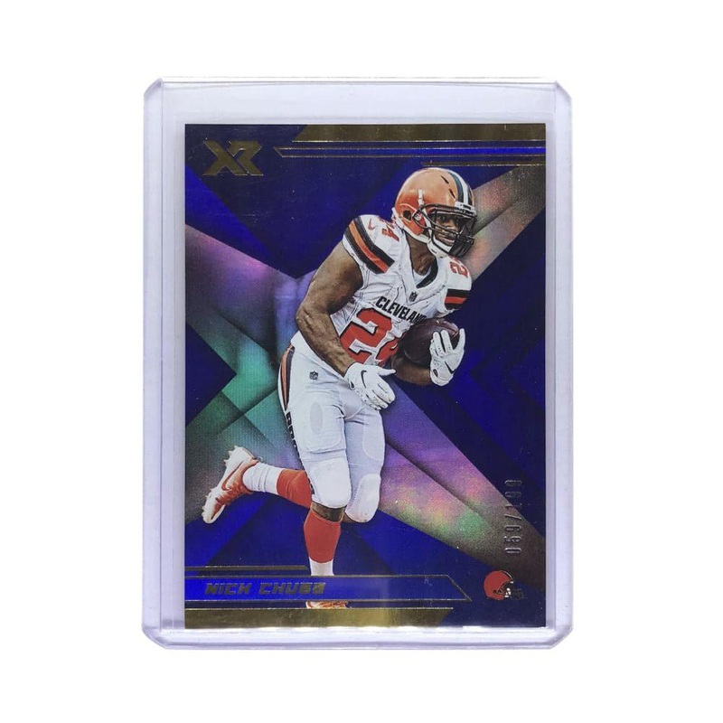 Nick Chubb Cleveland Browns 2019 Panini XR NFL 59/199 Blue Card