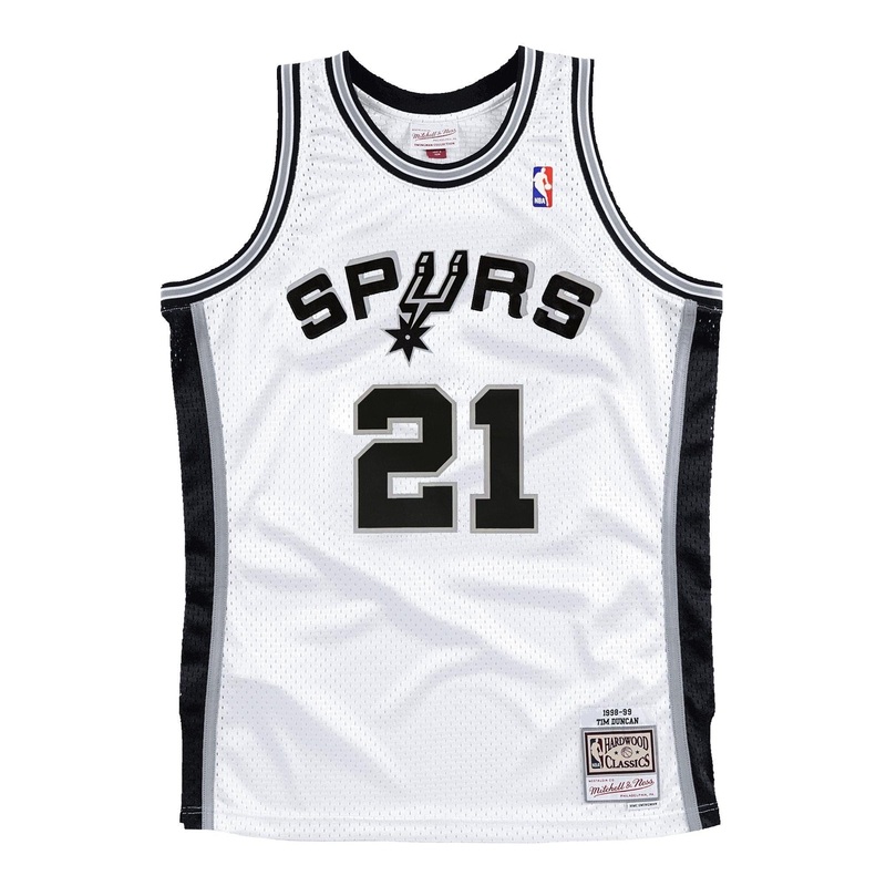 Tim Duncan San Antonio Spurs Mitchell & Ness NBA 98-99 Swingman Jersey – White