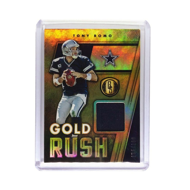 Tony Romo Dallas Cowboys 2019 Panini NFL Gold Rush Patch 185/199 Card
