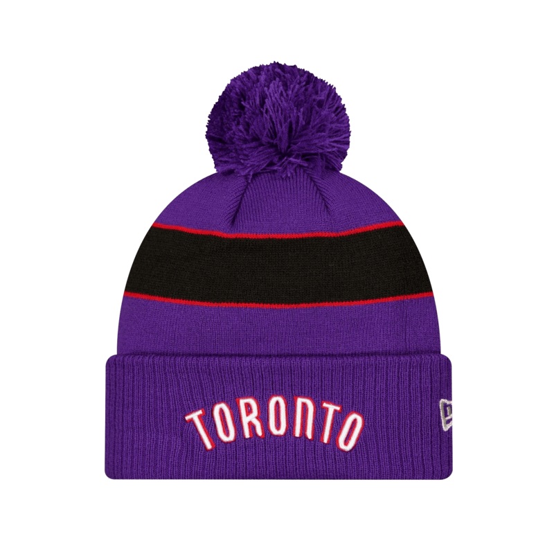 Toronto Raptors New Era NBA Classic Knit Beanie – Purple