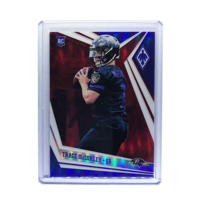Trace McSorley Baltimore Ravens 2019 Panini Phoenix NFL Purple 248/299 Card