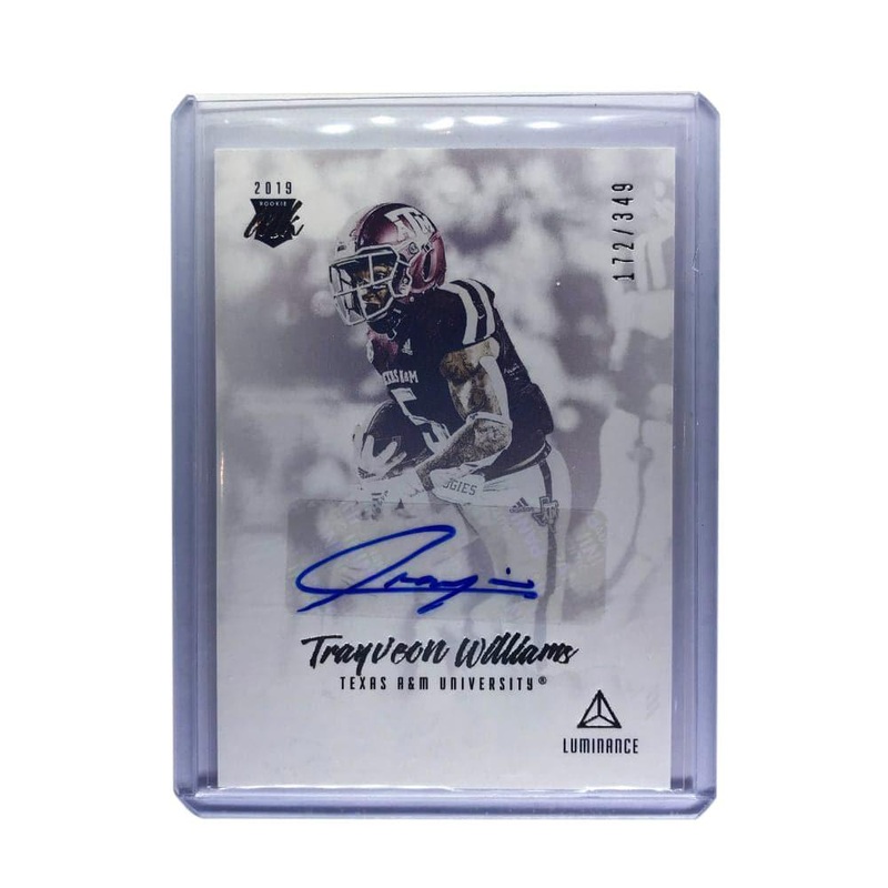 Trayveon Williams Cincinnati Bengals 2019 Panini Luminance NFL Auto Rookie Ink Card