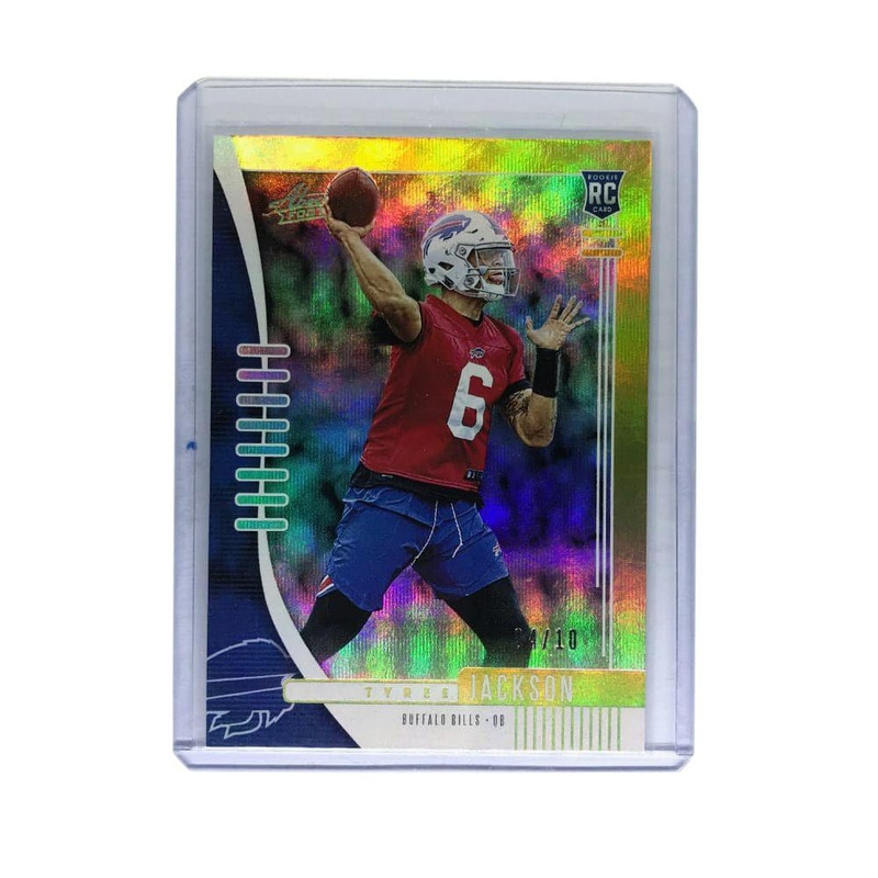Tyree Jackson Buffalo Bills 2019 Panini Absolute NFL Gold Rookie 4/10 Card