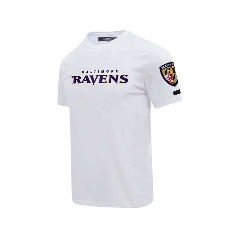 Baltimore Ravens Pro Standard NFL Classic Chenille Flex T-Shirt – White