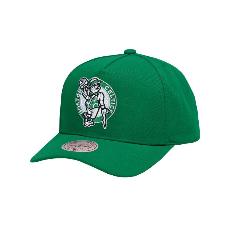 Boston Celtics Mitchell & Ness NBA HWC Pro Pinch Snapback Hat – Green
