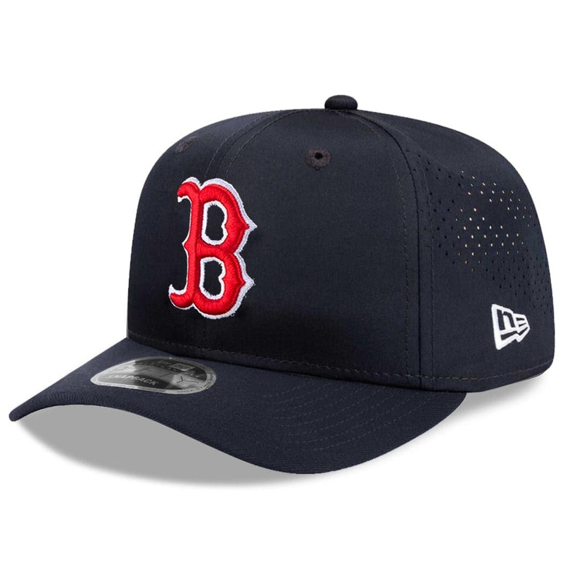 Boston Red Sox New Era MLB Team Prolight Pre-Curved 9FIFTY Snapback Hat – Navy