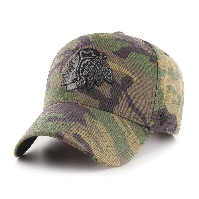 Chicago Blackhawks 47 NHL Camo Grove MVP DT Pinch Curve Snapback Hat