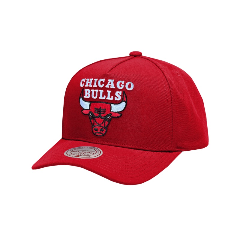 Chicago Bulls Mitchell & Ness NBA HWC Pro Pinch Snapback Hat – Red