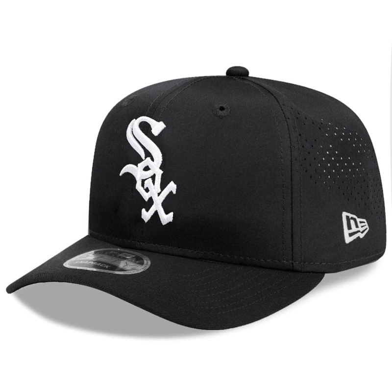 Chicago White Sox New Era MLB Team Prolight Pre-Curved 9FIFTY Snapback Hat – Black