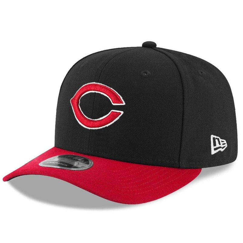 Cincinnati Reds New Era MLB Story Pack Pre-Curved 9FIFTY Snapback Hat – Black