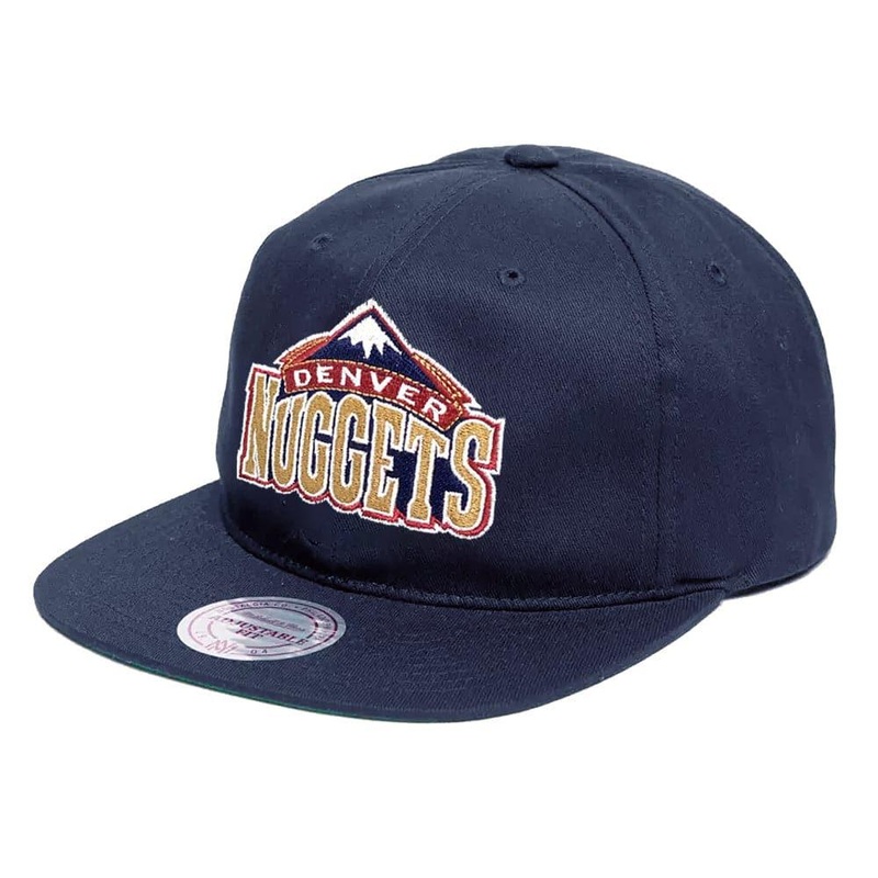 Denver Nuggets Mitchell & Ness NBA Logo Deadstock Snapback Hat – Navy