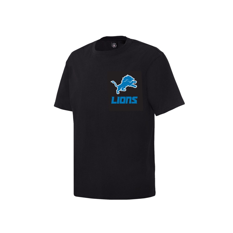 Detroit Lions NFL Steiner Chest Hit T-Shirt – Black