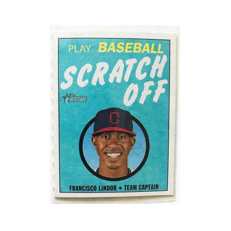 Francisco Lindor Cleveland Indians Topps Heritage 2019 MLB Scratch Off Card