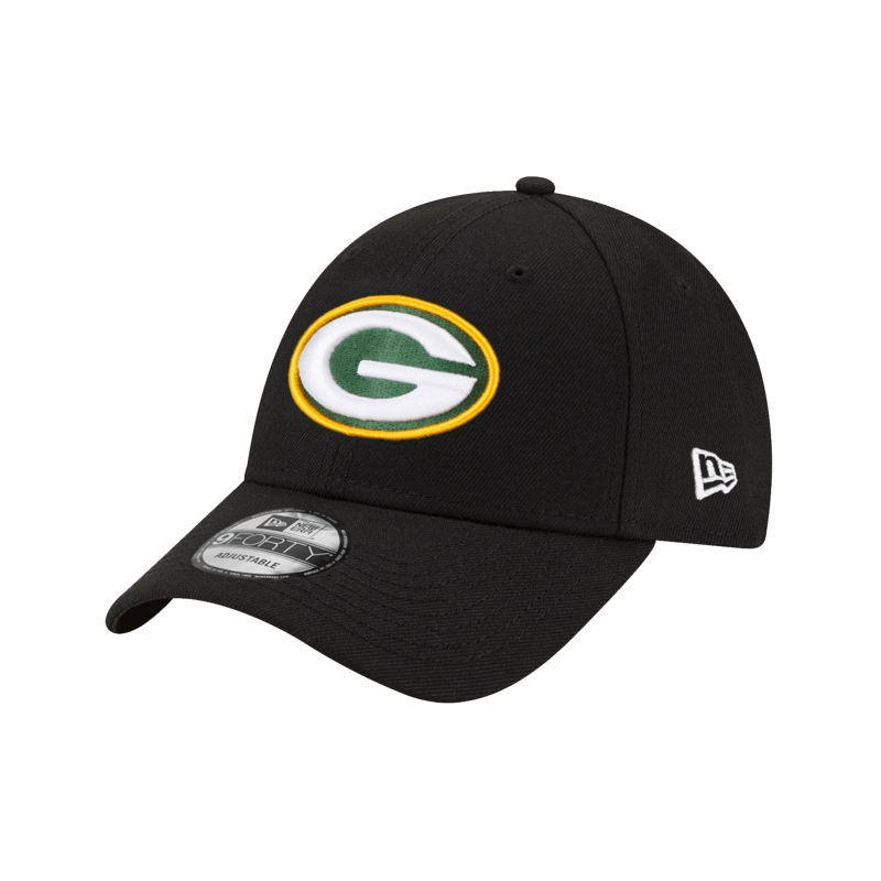 Green Bay Packers New Era NFL Team 9FORTY Snapback Hat – Black